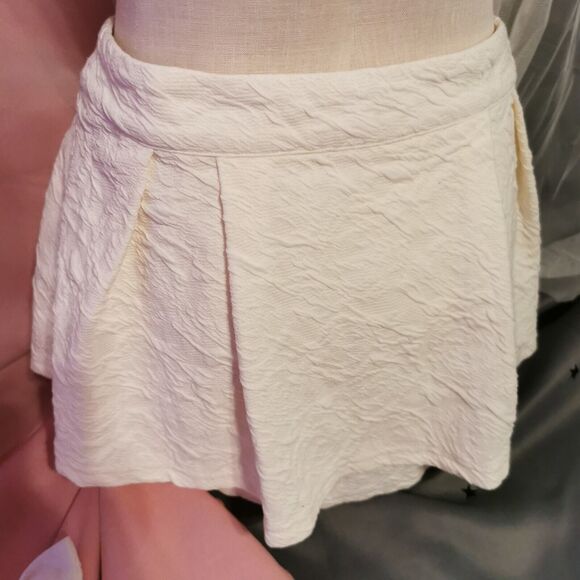 Ank Rouge White Mini Skirt Women's Small Party Prom Casual Japan Import Jfashion - Picture 10 of 13